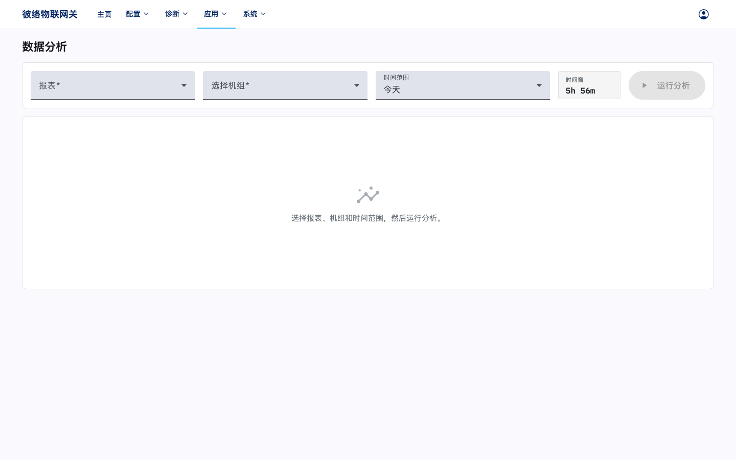 数据分析页面